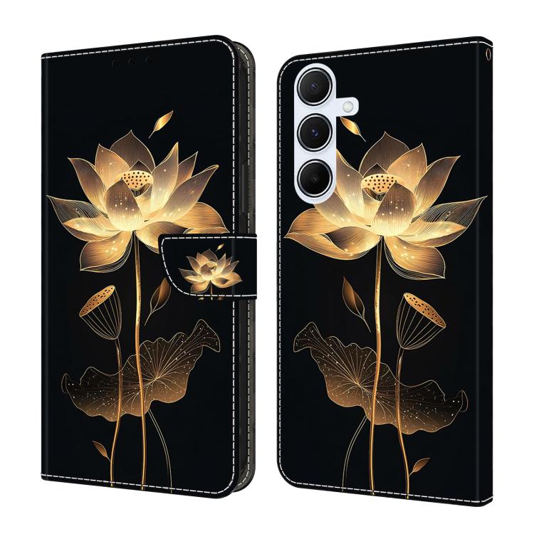 Кошелек-чехол для телефона из веганской кожи с рисунком под кристалл для Samsung Galaxy A37 5G, PU+TPU, слот для карт, подставка, защита от царапин и выцветания