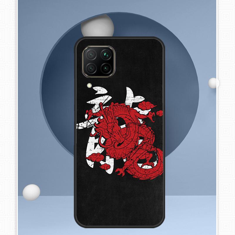 Чехол Chinese Dragon для Huawei Nova 12i 12s 11i 8i Y91 Y60 Y70 Y72 Y90 Y61 9 10 SE P20 P40 Lite P30 P60 Pro
