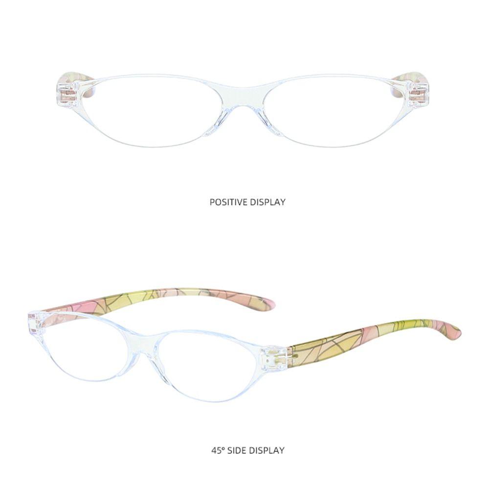 Hinge Computer Readers Reading Glasses Floral Reading Glasses with Case Anti Blue Light Small Oval