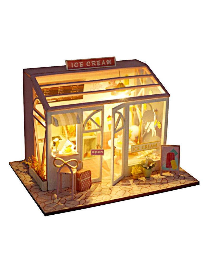 LittleSwallow Самый стильный в мире магазин моды Миниатюрный кукольный домик Модель Набор для DIY-рукоделия (Магазин мороженого)