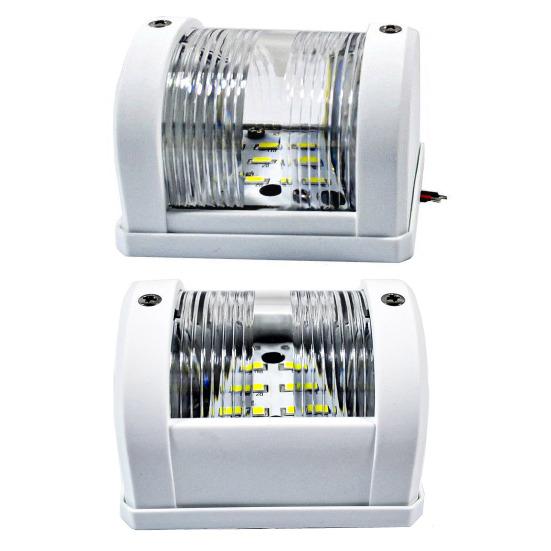 Светодиодный навигационный фонарь, водонепроницаемый светодиодный лодочный фонарь, мини-пластиковый сигнальный фонарь для понтонных лодок, яхт, каяков, воздушных лодок