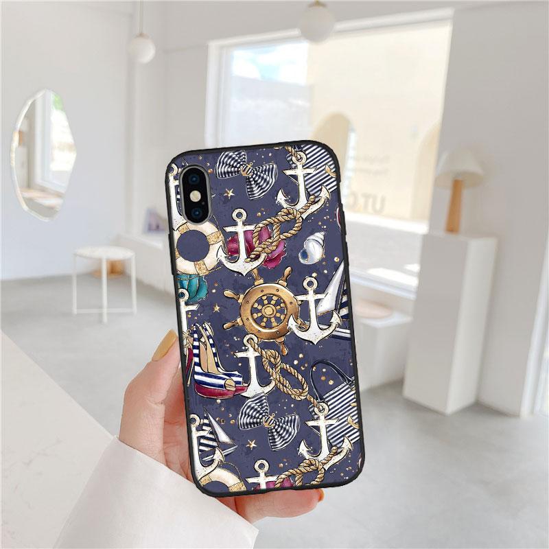PP1 Anchor Sailor Phone Case for Samsung Galaxy A11 A12 A13 A15 A52S A53 A55 A56 A70 A71 A72 A73 F06 F16 F56 S10 Plus S10e