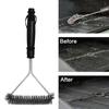 Barbecue Grill Cleaning Brush Stainless Steel Wire Bristles Grill Cleaner Metal BBQ Brush with Handle Kitchen Grill Accessories