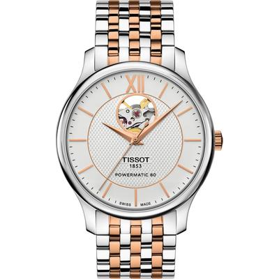 Мужские часы Tissot Tradition с браслетом и серебристым циферблатом (Официальный импорт) Т0639072203801