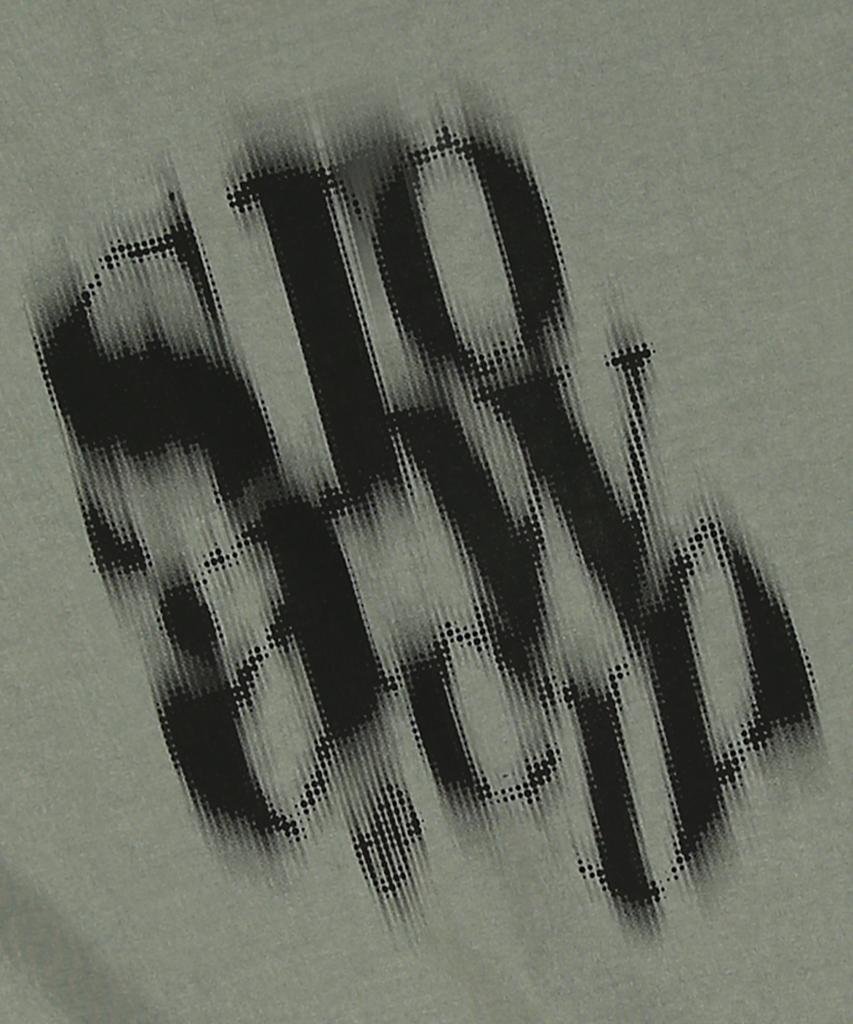 SLOWACID Blurry Logo Short Sleeve T-Shirt [Light Khaki]
