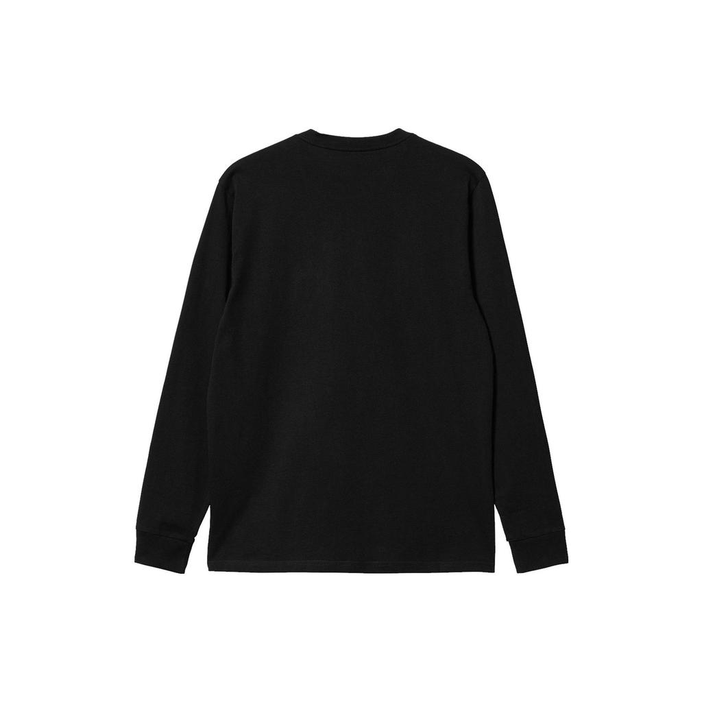 Carhartt WIP Черная мужская футболка с длинным рукавом и карманом Streetwear I03043789XX