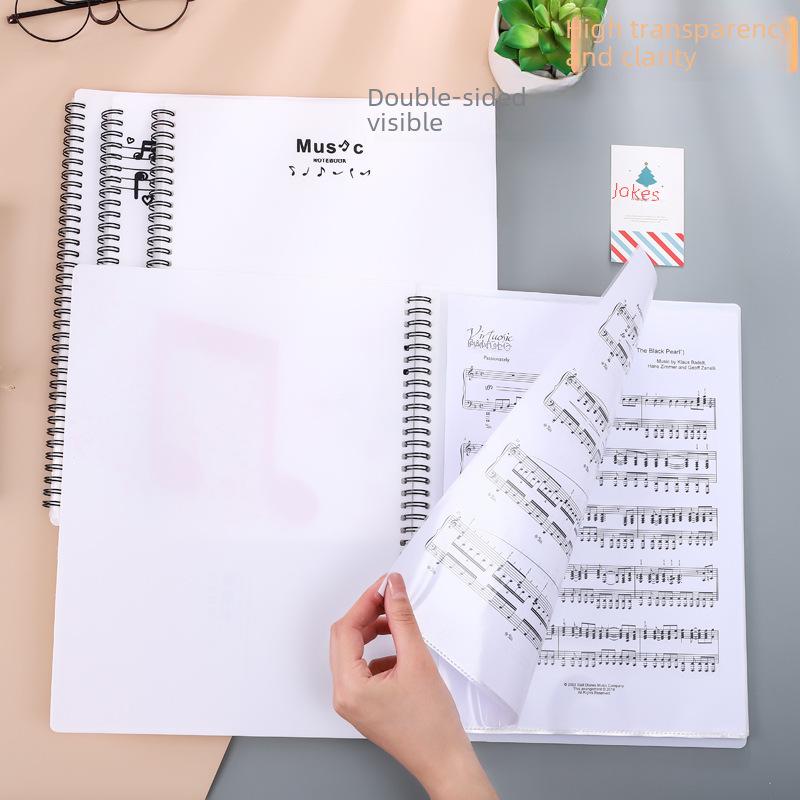 Папка для рисования и нот с прозрачным вкладышем формата А4
