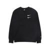 Nike Теплая толстовка с круглым вырезом и вышивкой Swoosh на флисовой подкладке, мужская толстовка черного цвета DD5079-010