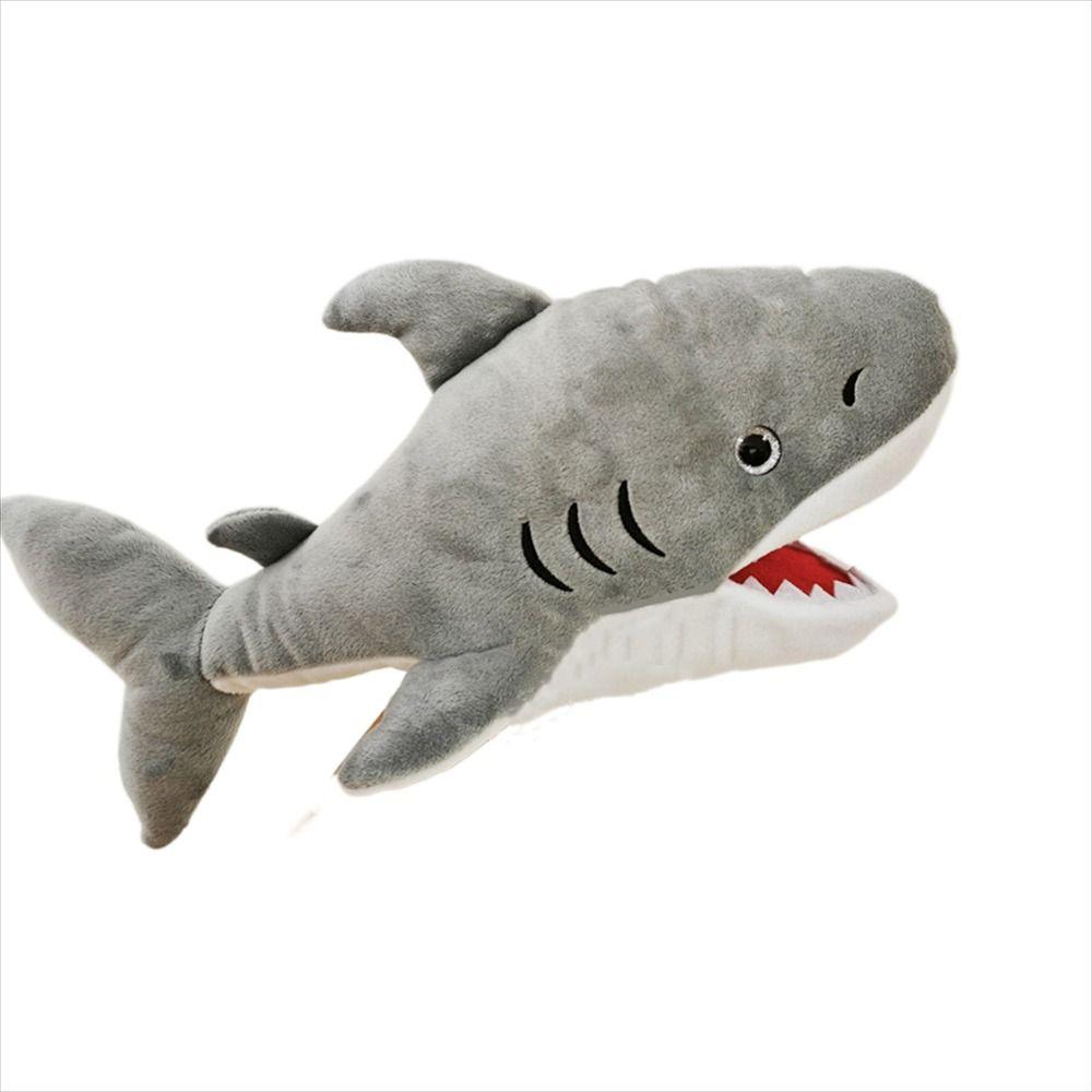 Movable Mouth Plush Shark Puppet Hand Doll Sea Animal Puppets Christmas Early Education