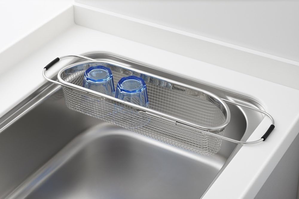 Корзина для выдвижной мойки Yoshikawa Sliding Sink Basket Slim, сделано в Японии, спецификация подарочной упаковки Shapeline SP1207