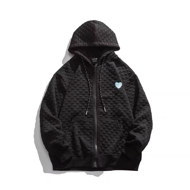 Женская толстовка High Street Hi-Hop Waffle Love, весна-осень, свободная, ленивый стиль, тонкая студенческая куртка большого размера