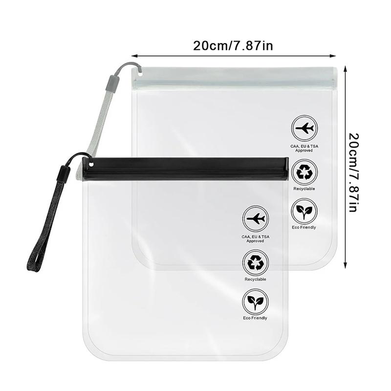 Прозрачная сумка для багажа, дорожная, герметичная, для косметички, водонепроницаемая, для женщин, многоразовая, для безопасности в аэропорту, туалетная сумка