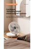Portable USB Rechargeable Wall-Mountable and Desktop Fan for Dorms and Outdoors