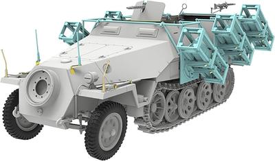 Модели Снеговика Масштаб Немецкий Бронированный Транспортер Sdkfz с Ракетой Пластиковый SP358004 1/35 251/1D 28/32см Крепление, Модель, (Военная техника)