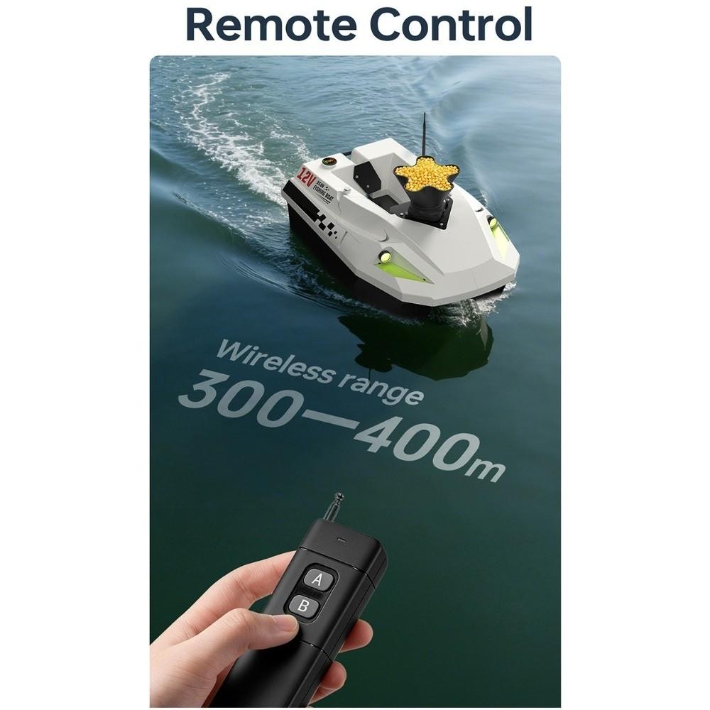 360° Rotating RC Boat Bait Dispenser 2.4GHz Wireless Remote Control Bait Feeder For RC Boat