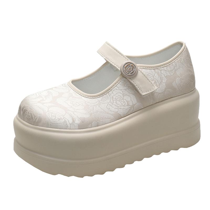 Fashion Women Thick Sole Sneakers New Spring Summer Slip-on Casual Shoes Woman Outdoor Non Slip Platform Walking Dad Shoes Woman 7.5CM