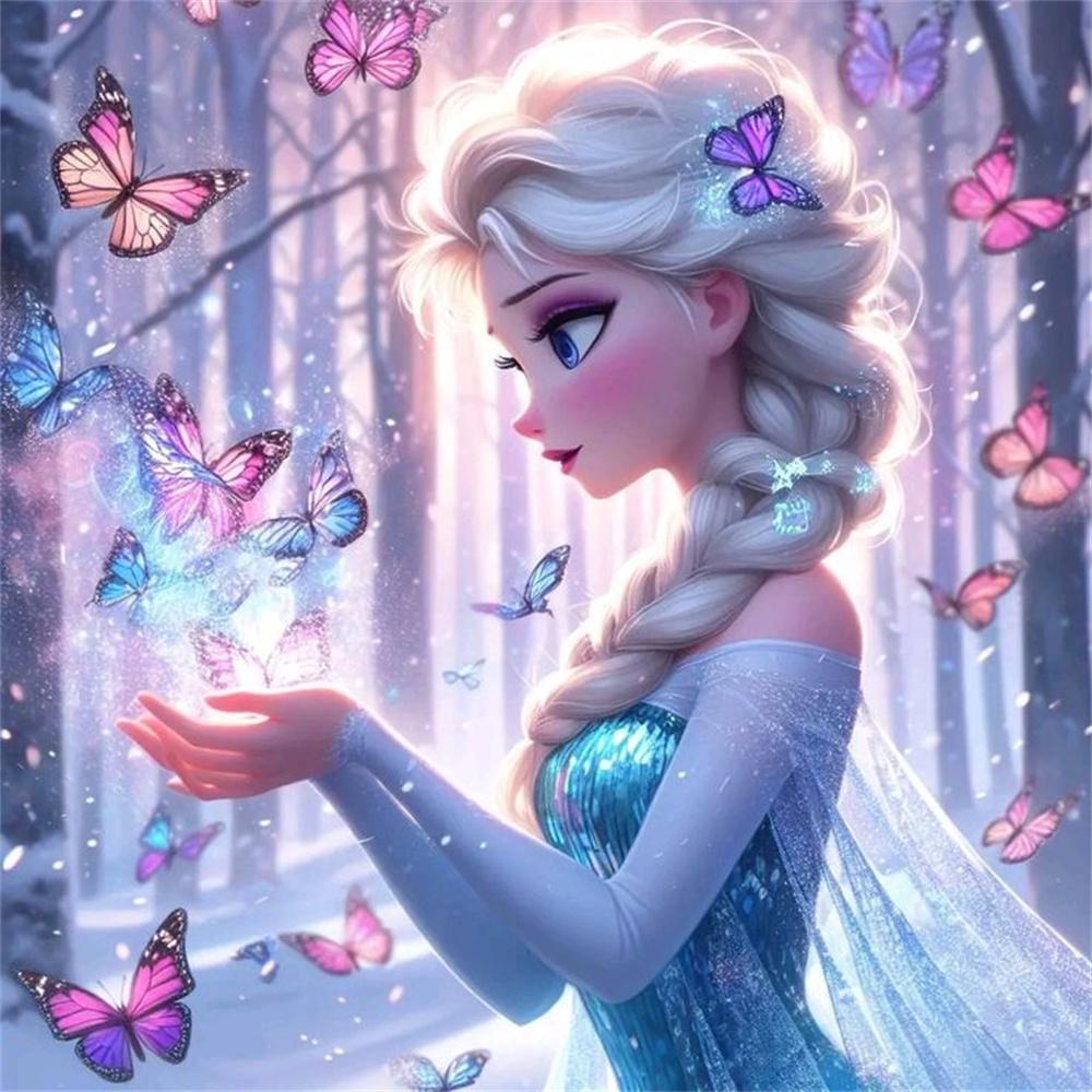 Princess Elsa Anna Diamond Painting New Full Diamond Frozen Series Bedroom Decoration Diamond Embroidery Material Pack