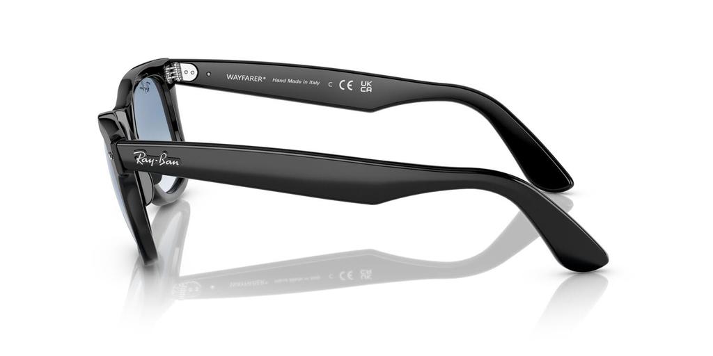 Ray-Ban RB2140F 901/3F 52 WAYFARER СВЕТЛЫЕ ЦВЕТА Солнцезащитные очки - Черная / Прозрачная Градиентная Синяя Линза
