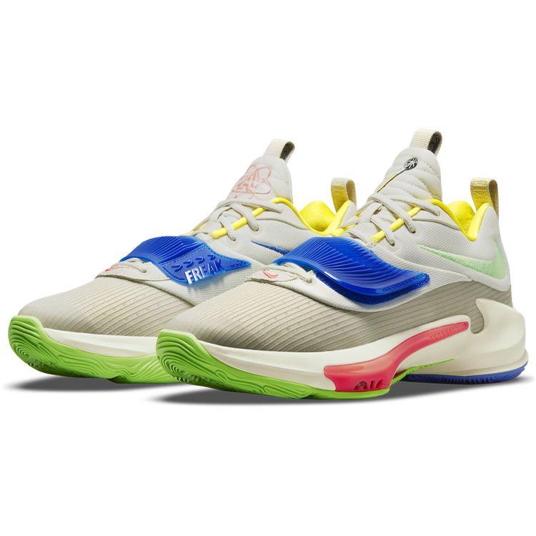 Nike Zoom Freak 3 EP Primary Colors Кроссовки унисекс Разноцветные Светло-Каменный Ярко-Малиновый DA0695-100