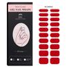 New Solid Color Simple Semi-cured Nail Stickers 20 Finger Gel Nail Stickers