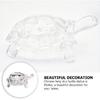 WINOMO Crystal Turtle Feng Shui Statue - Clear Crystal Turtle for Aquarium, Peace, Prosperity and Positive Energy Decoration