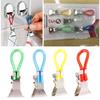 5pcs Tea Towel Clips Hooks Loops Multifunctional Hanging Clips Waterproof Multi Coloured Metal Pegs Bathroom Kitchen Organizer