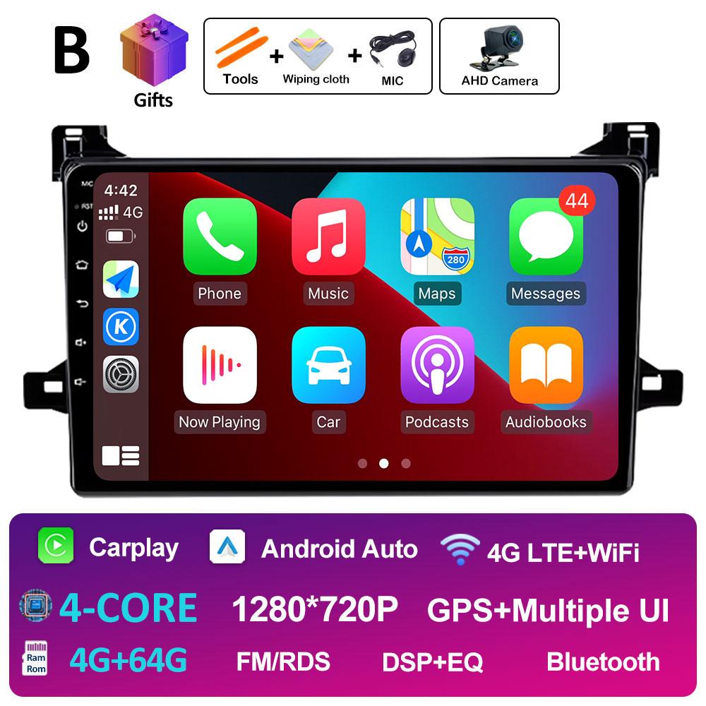 Bluetooth автомобильный видео радиоплеер для Toyota Prius XW50 2015 2016 2017 2018 2019 2020 вентилятор охлаждения DSP стерео автомагнитола головное устройство