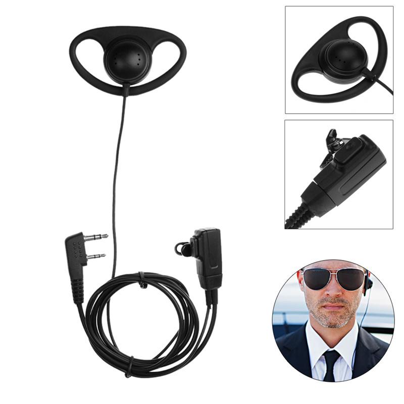 Наушники рации D-типа, громкая связь с железным зажимом, Ptt-гарнитура, совместимая с Baofeng 666s 888s