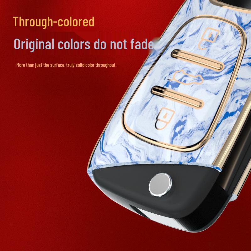 Стильный ТПУ чехол для ключа автомобиля для Sonata, ix35, Elantra - Полная складная защита