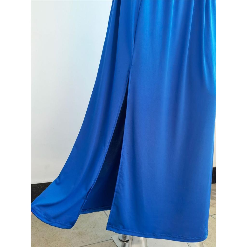 Женское элегантное платье с длинным рукавом и V-образным вырезом