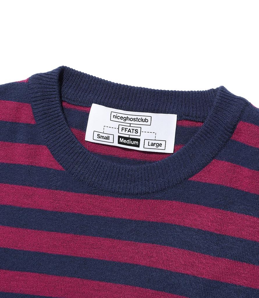 NICEGHOSTCLUB Ffats Stripe Frill Knit_Purple(Ng2Ffuk685A)