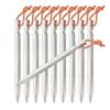 10PCS New Aluminium Alloy Tent Peg Nail Stakes with Rope