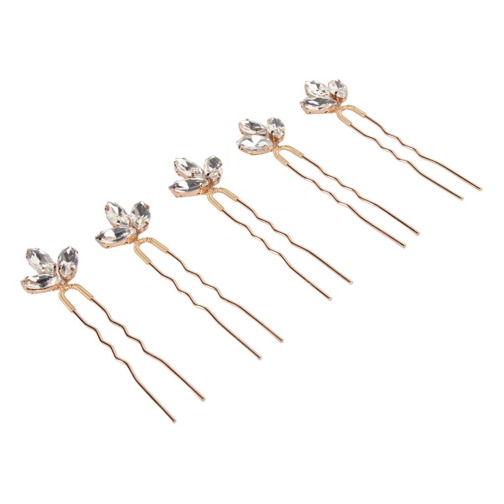 5 шт. Заколки для волос со стразами Белые Винтажные Заколки Сверкающие Легкие Заколки для Невесты Свадьбы Женщин Девушек