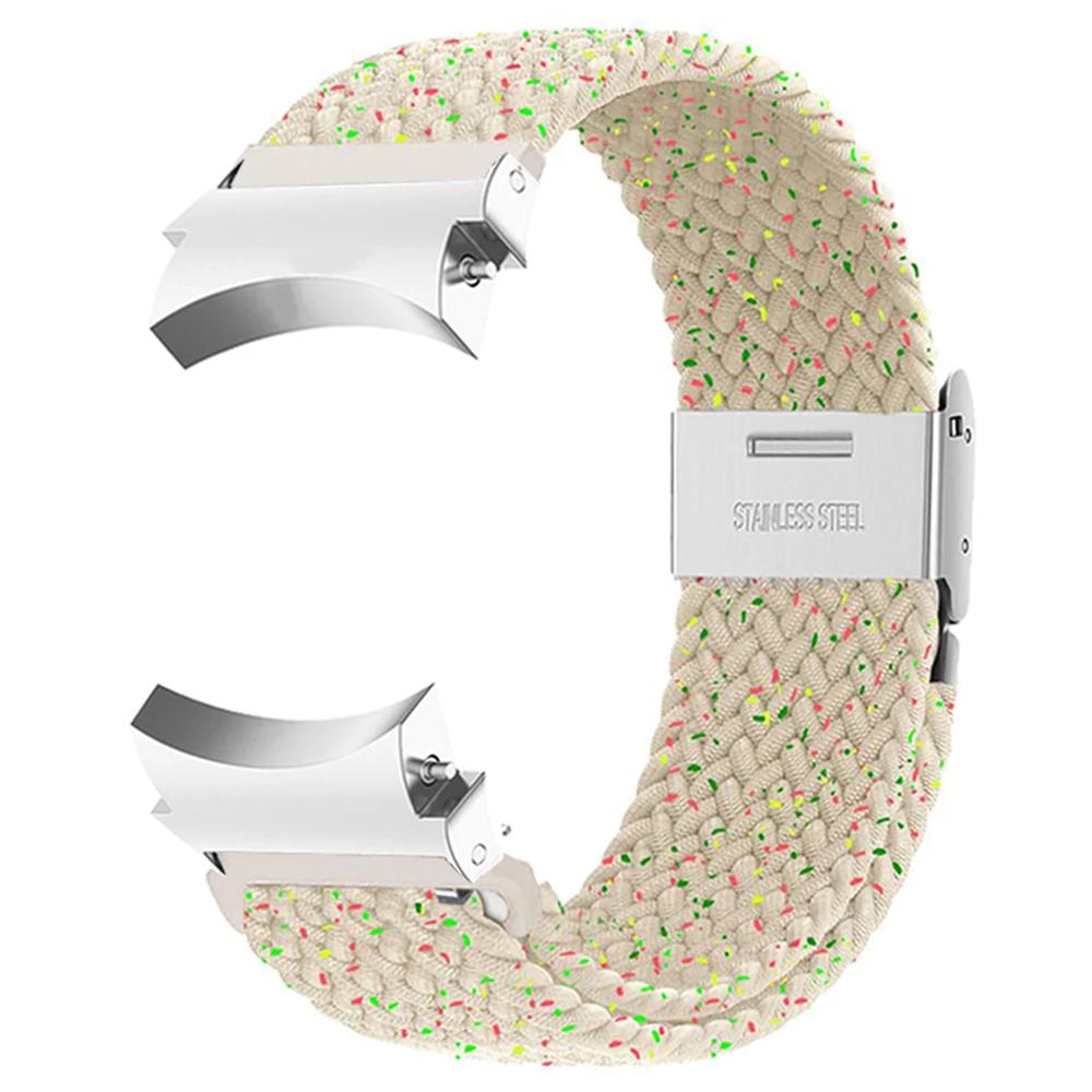 Для Samsung Galaxy Watch FE 40 мм/Watch4/Watch 5/Watch6 Classic Series Ремешок для часов Нейлоновый плетеный ремешок для часов