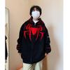 Oversized Unisex Embroidered Spider Hoodie Sweater/Cardigan