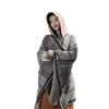 Warm Thick Plaid Hooded Cape Shawl Women Winter Cozy Wrap Scarf Lightweight Blanket Coat