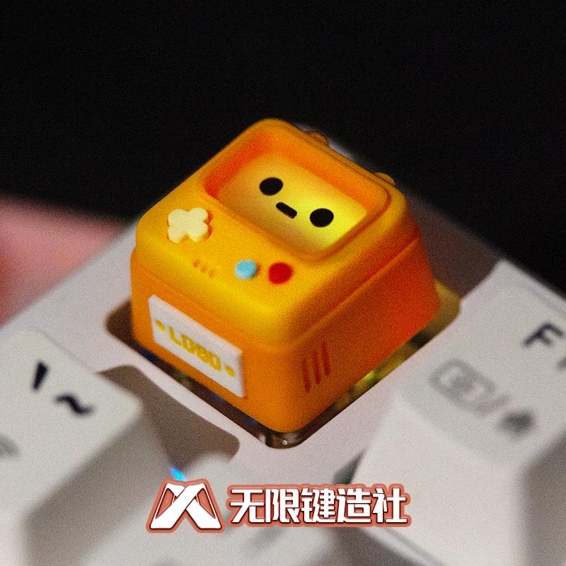 Оригинальная ретро игровая консоль Прозрачные колпачки клавиш Игровой автомат Механическая клавиатура Аксессуар Кавайный ESC Запасной колпачок клавиши Один Полимерный