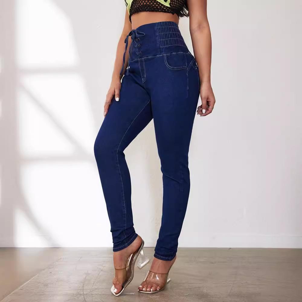 Spring and Summer Women's Jeans Sexy Hip Lifting Calf Pants Jeans