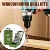Набор многоцелевых сверл, высокопрочные, устойчивые к ржавчине, сверхпрочные спиральные сверла с круглым хвостовиком, набор с футляром для хранения