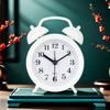 Retro Bell Alarm Clock Desk Table Analog Clock Silent with Night Light for Home Office Mini Travel Alarm Clock