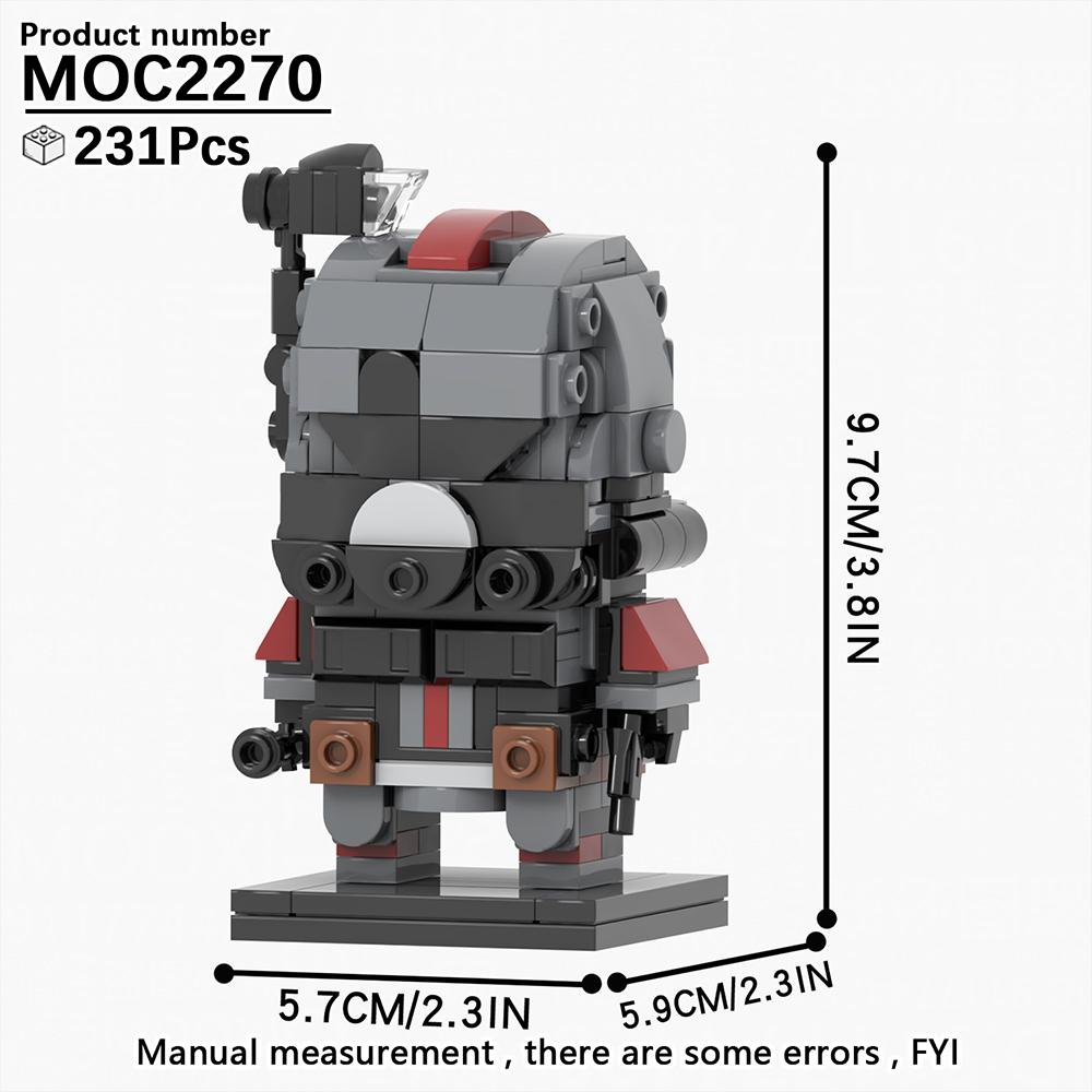 MOOXI MOC Космическая Война Brickheadz Межзвездный Sci-Fi Робот Совместимые Фигурки Строительные Блоки Игрушки Для Взрослых Для Детей Подарок Кубики