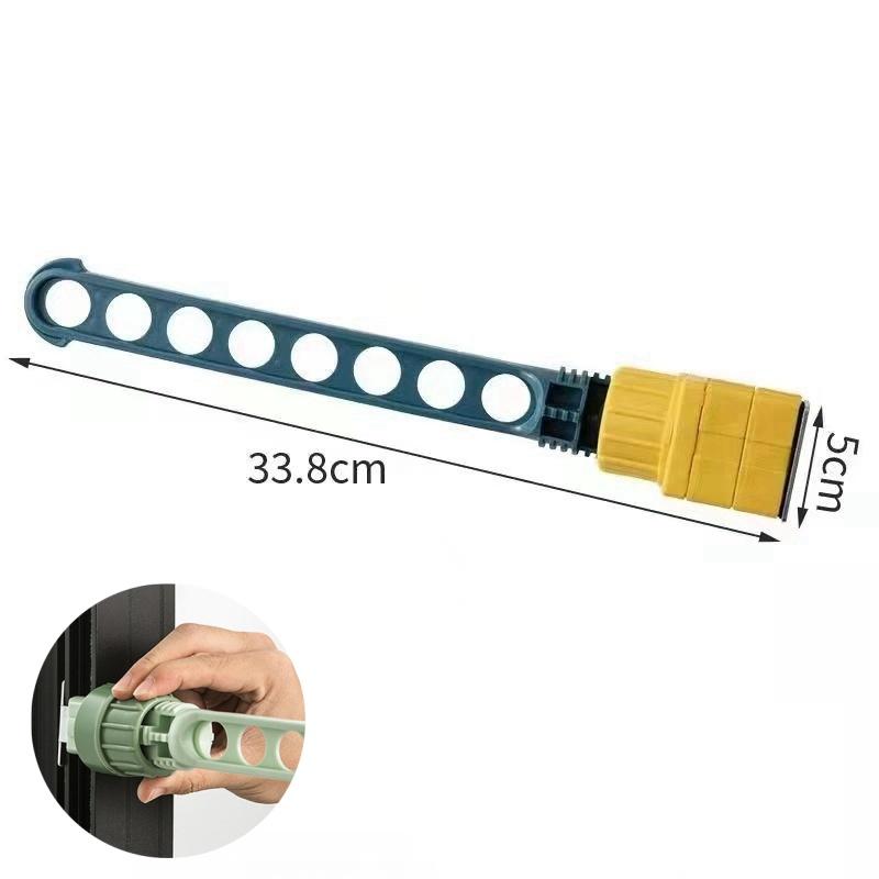 Aluminium Alloy Folding Drying Rack 8-hole Suction Cup Clothes Storage Shelf Outdoor Travel Clothes Hanger No Need To Install