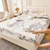 Приятная к коже Простыня на резинке Принт Покрывало на кровать sabanas para cama Эластичная Простыня Простой стиль Наматрасник (Нет наволочки)