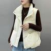 New down vest winter stand-up collar white duck down vest women's design sense niche down sleeveless vest