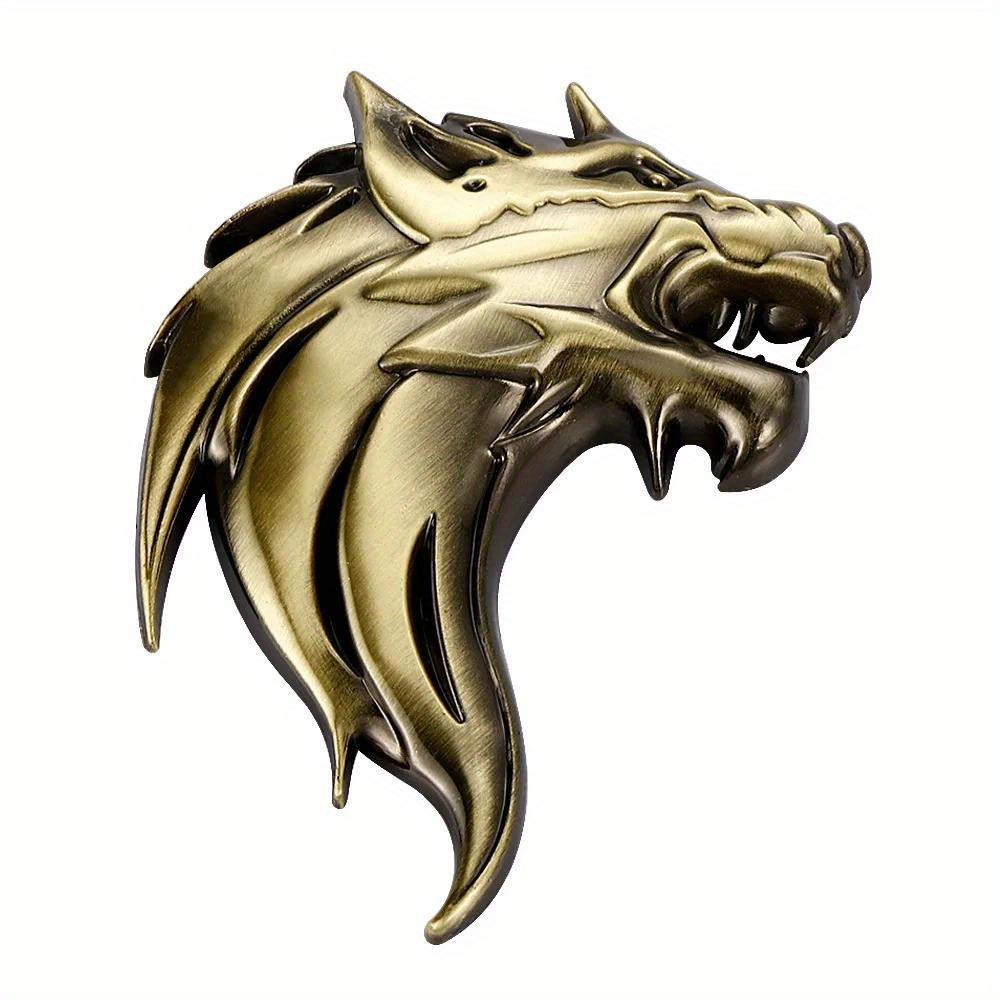 Голова Волка Росомахи 3D Металл Авто Мотоцикл Логотип Эмблема Наклейка DIY Новый Пистолет Серебро Бронза 3 Цвета Автостайлинг