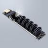 Type C To 5-Port SATA 3.0 Adapter Card 6Gbps JM575+JMS580 Chip Type C To 5-Ch SATA 3.0 Expander Plug and Play Converter Card