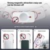 For iPhone 15 Clear Phone Case with Lens Kickstand Cover Compatible with MagSafe