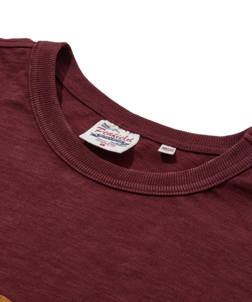 PENFIELD Футболка Hudson с аппликацией Бордовый_Fs2Kt80U