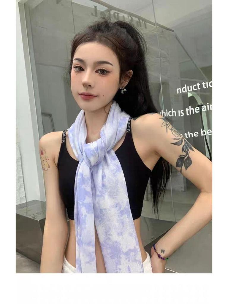 Женская шаль с защитой от УФ-лучей, со встроенными рукавами и маской для лица для защиты от солнца