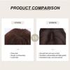 LISI HAIR Женский натуральный прямой коричневый парик с челкой из синтетического волокна, натуральный волнистый многослойный парик, повседневная одежда для косплея